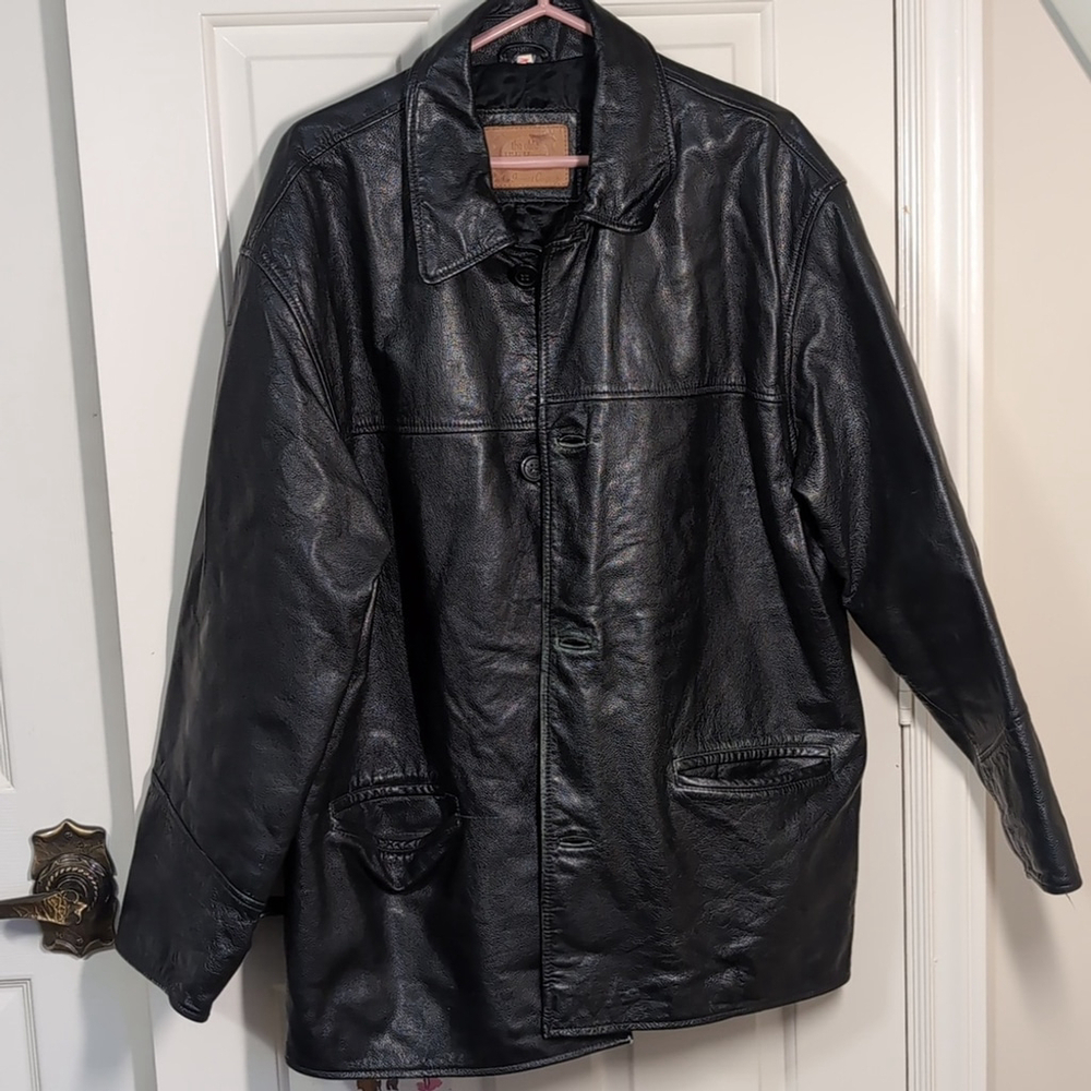 The Olde Hide House Vintage Leather Jacket Men's Large